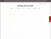 Tablet Screenshot of anglepoise.com